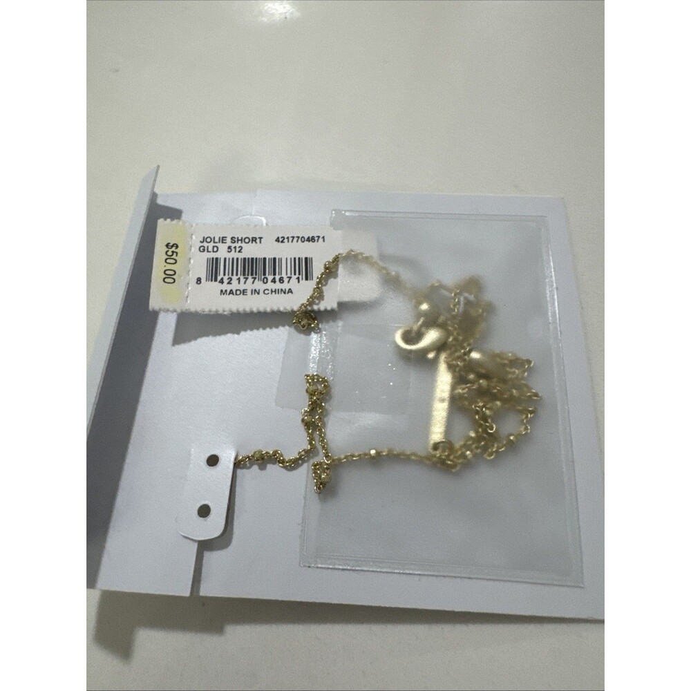 Kendra Scott Jolie Short Pendant Necklace  Gold Dichroic Glass NWT - Picture 5 of 8